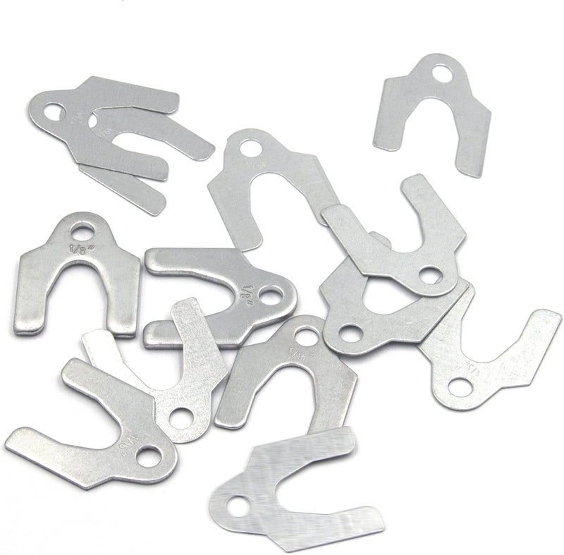 ISPINNER 48pcs Auto Alignment Body Shim Assortment Kit, 1/64" 1/32" 1/16" 1/8" Universal Shims for Adjusting Body Parts or Camber Alignment - Image 5